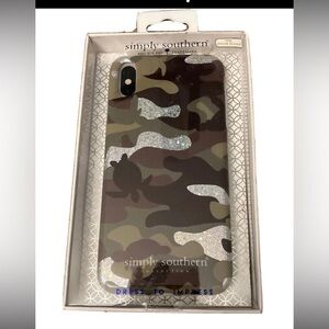 Simply Southern Camouflage Case Apple IPhone XS Max Cellphone Turtle Glitter